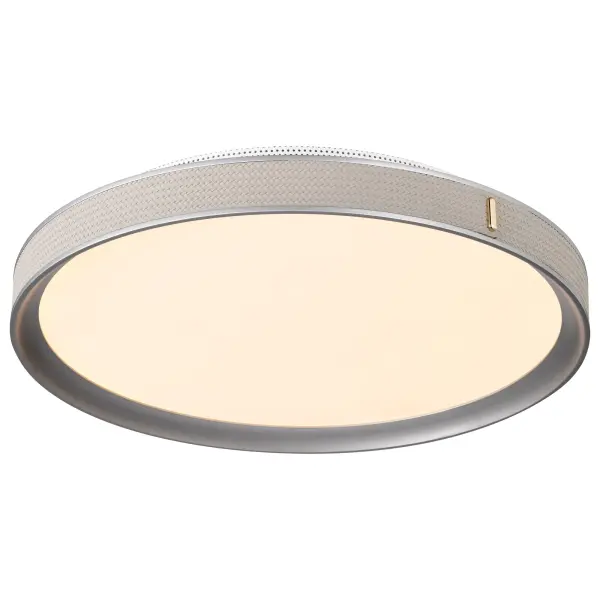 Bandon 20" LED Flush Mount in Gray with Off White Wrap - Image 6