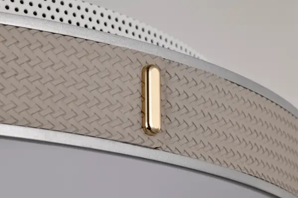 Bandon 20" LED Flush Mount in Gray with Off White Wrap - Image 10
