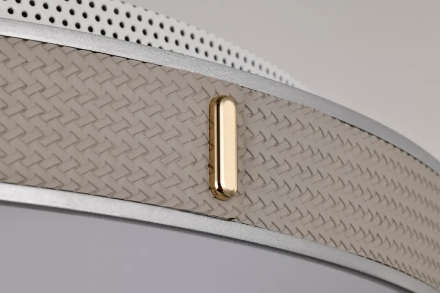 Bandon 20" LED Flush Mount in Gray with Off White Wrap - Image 10