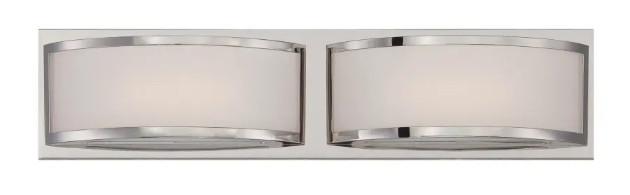 Mercer 2-Light LED Wall Sconce in Polished Nickel