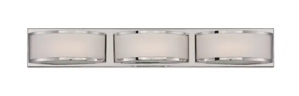Mercer 3-Light LED Wall Sconce in Polished Nickel