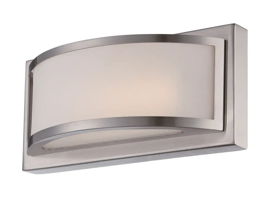Mercer LED Wall Sconce with Frosted Glass in Brushed Nickel