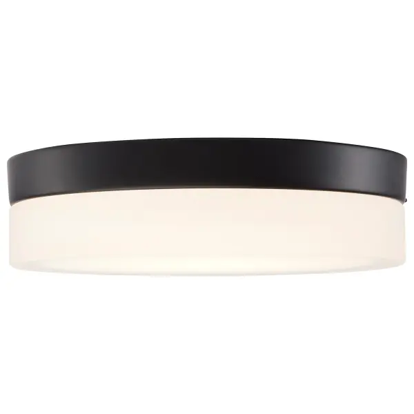 Pi 9" LED Flush Mount in Black with Frosted Glass - Image 4