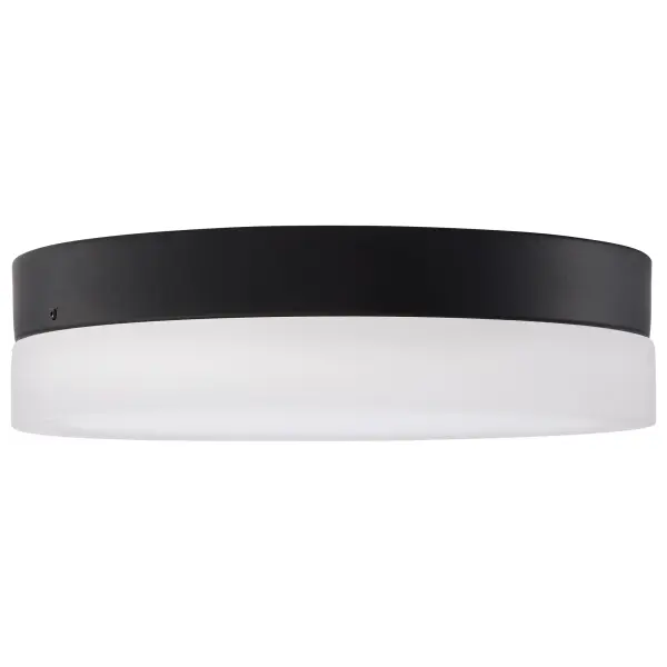 Pi 11" LED Flush Mount in Black with Frosted Glass - Image 3