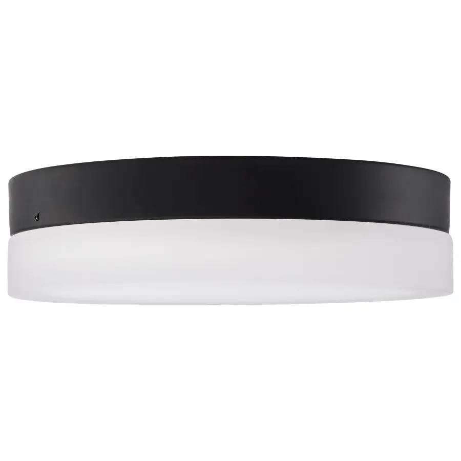 Pi 11" LED Flush Mount in Black with Frosted Glass - Image 3