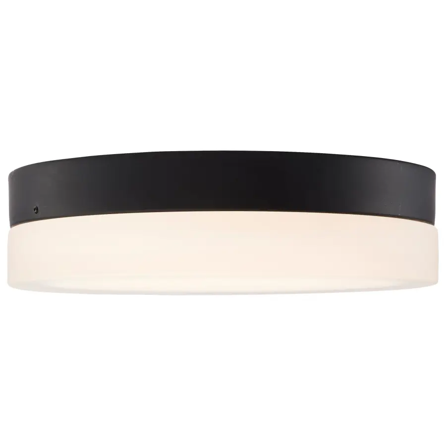 Pi 11" LED Flush Mount in Black with Frosted Glass - Image 4