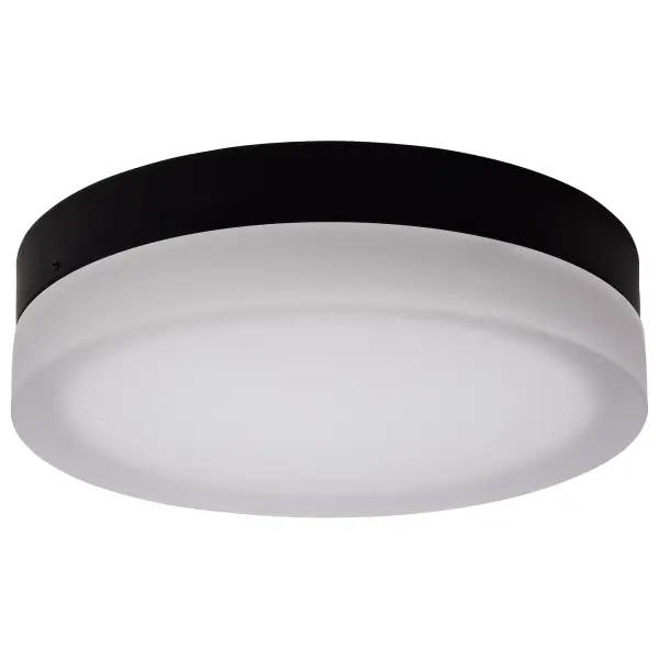 Pi 11" LED Flush Mount in Black with Frosted Glass - Image 5