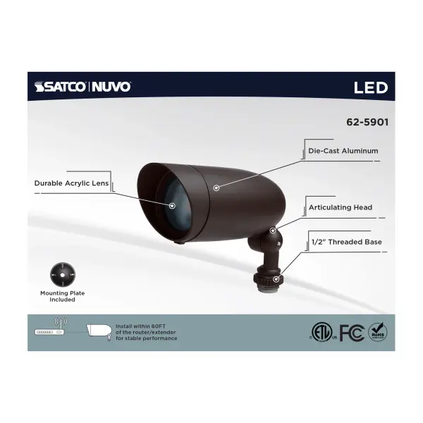6W LED RGB Tunable White Landscape Floodlight - Image 5