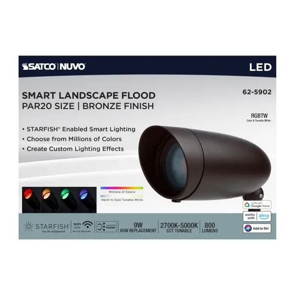 Smart RGB LED Landscape Floodlight with Tunable White - Image 4