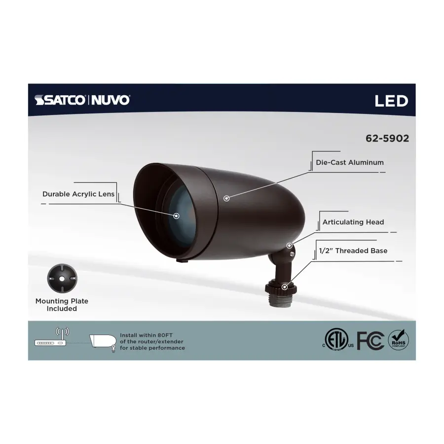 Smart RGB LED Landscape Floodlight with Tunable White - Image 5