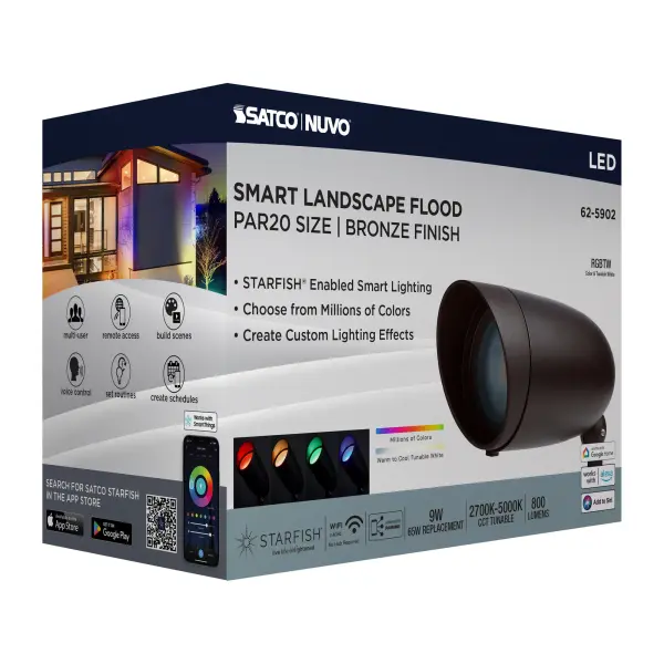 Smart RGB LED Landscape Floodlight with Tunable White - Image 10
