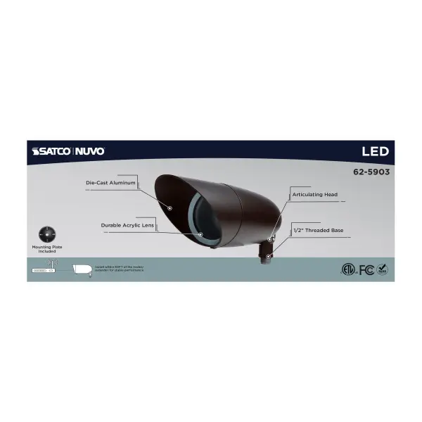 12W LED Smart Landscape Floodlight with RGB & Tunable White - Image 5