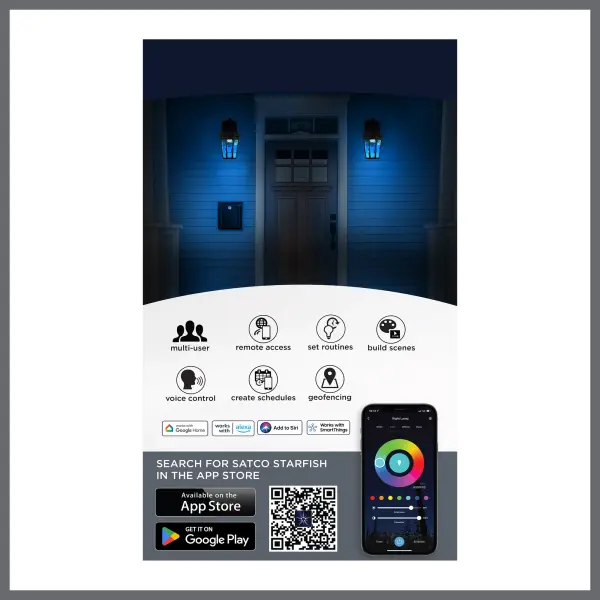 East River Smart Outdoor Wall Sconce with Color Changing LED - Image 21