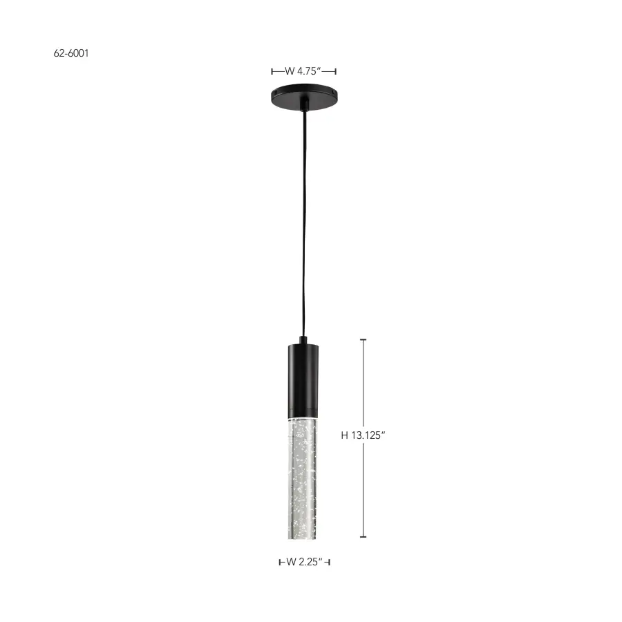 Lacey 2" LED Mini Pendant with K9 Bubble Crystal - Image 15