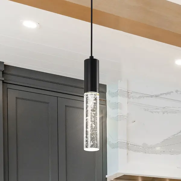 Lacey 2" LED Mini Pendant with K9 Bubble Crystal - Image 3