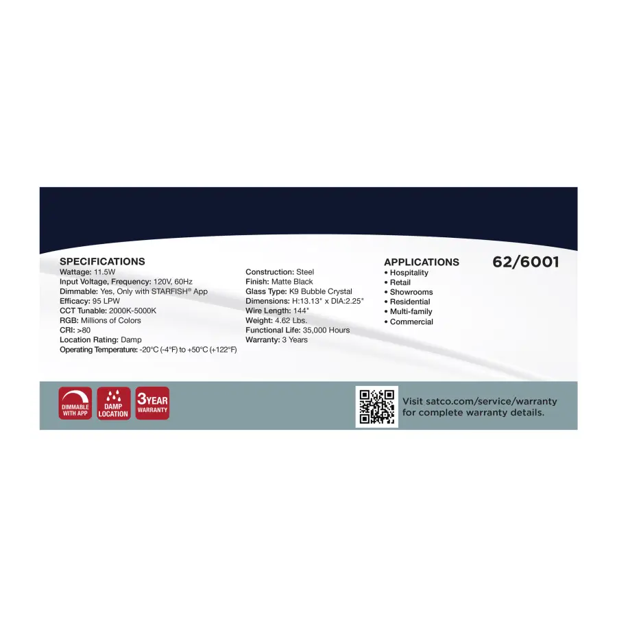 Lacey 2" LED Mini Pendant with K9 Bubble Crystal - Image 22