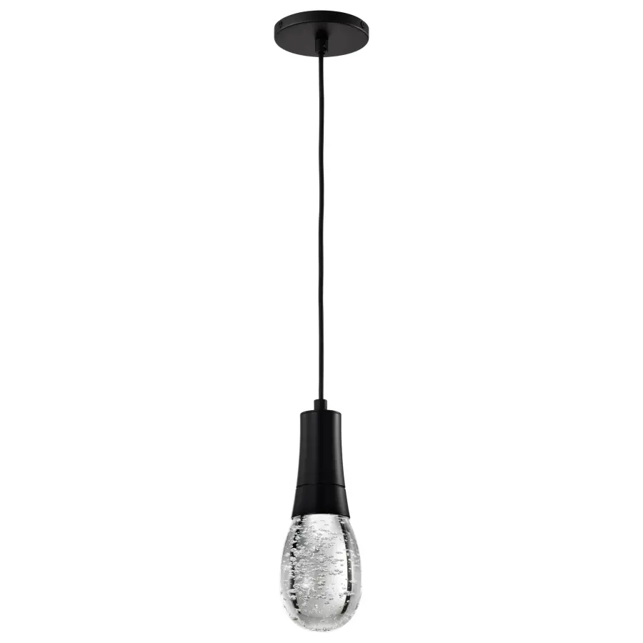 Lacey 4" LED Smart Pendant with Bubble Crystal - Image 1
