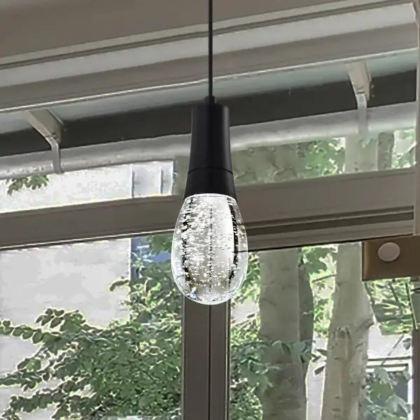 Lacey 4" LED Smart Pendant with Bubble Crystal - Image 3