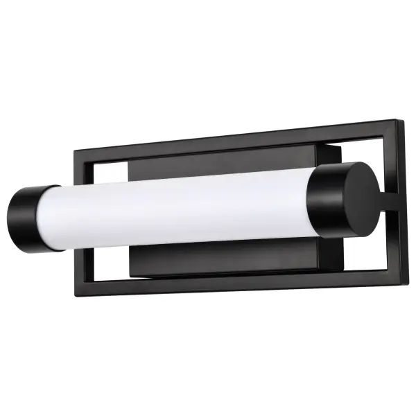 Canal LED Small Vanity Light in Matte Black - Image 1