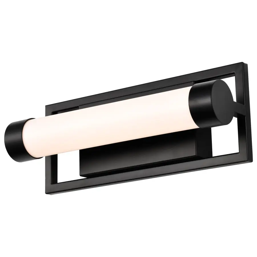 Canal LED Small Vanity Light in Matte Black - Image 3