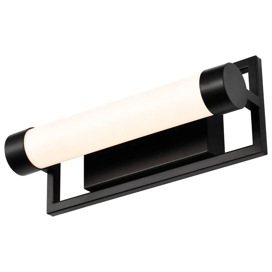 Canal LED Small Vanity Light in Matte Black - Image 6