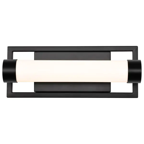 Canal LED Small Vanity Light in Matte Black - Image 8