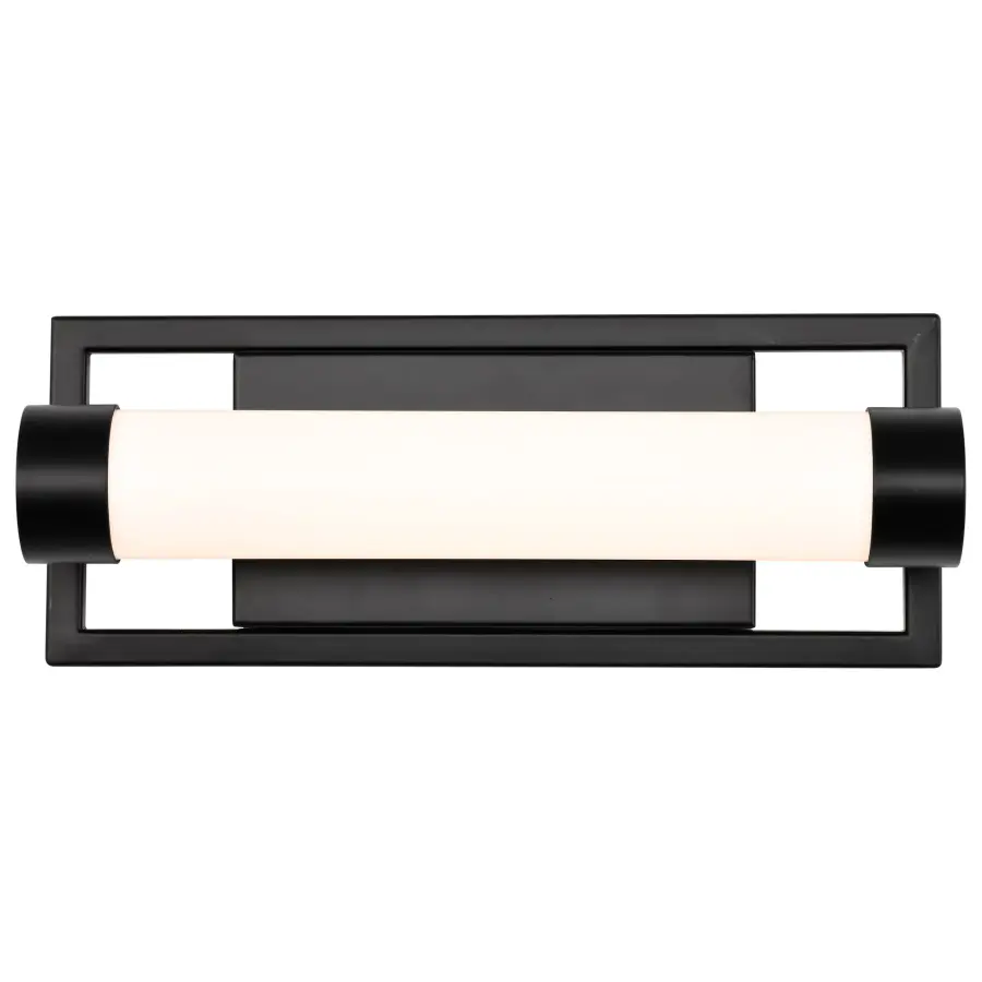 Canal LED Small Vanity Light in Matte Black - Image 8