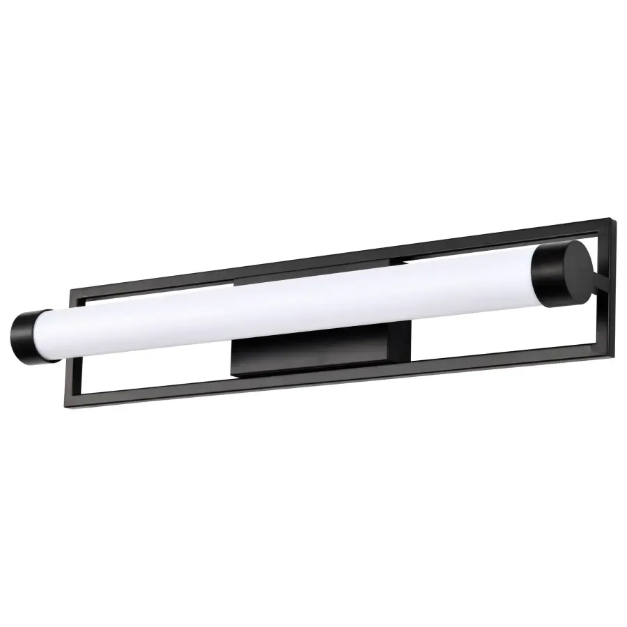 Canal LED Medium Vanity Light - Matte Black - Image 1