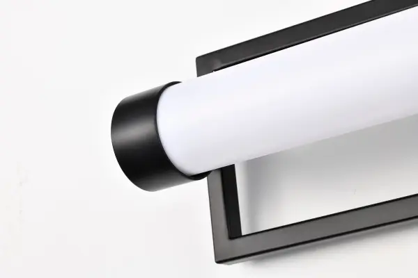 Canal LED Medium Vanity Light - Matte Black - Image 12