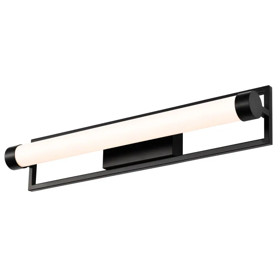 Canal LED Medium Vanity Light - Matte Black - Image 3