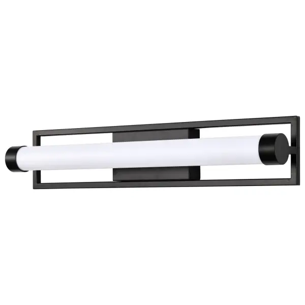 Canal LED Medium Vanity Light - Matte Black - Image 5