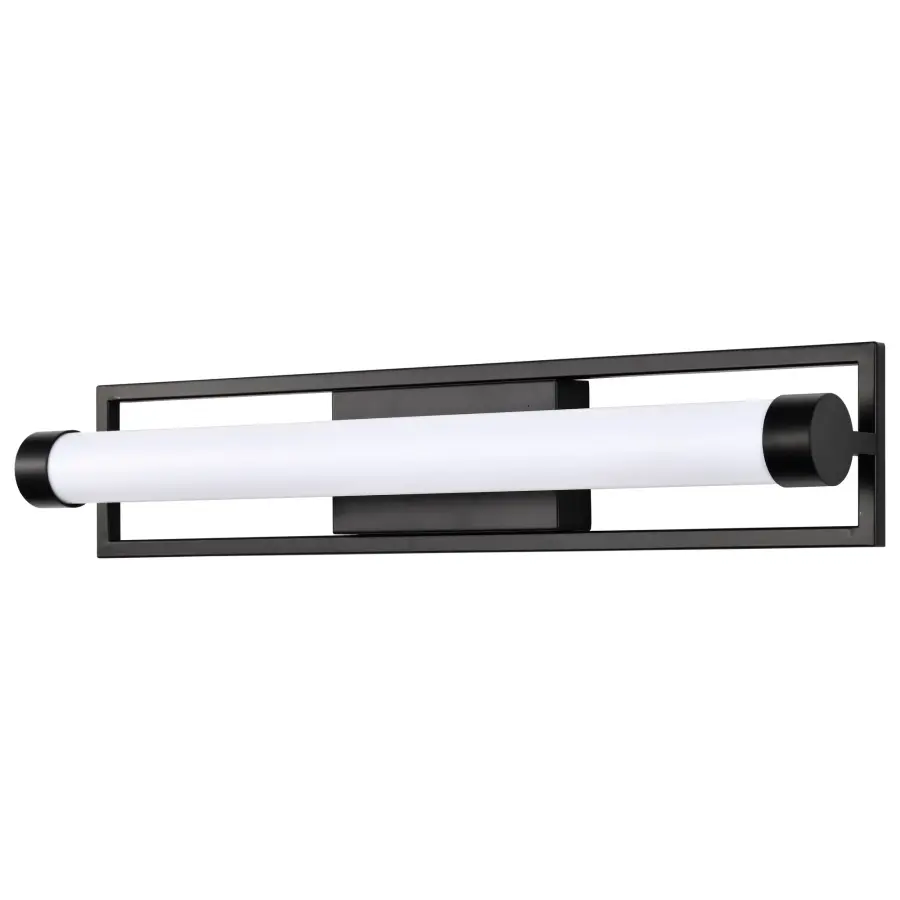 Canal LED Medium Vanity Light - Matte Black - Image 5