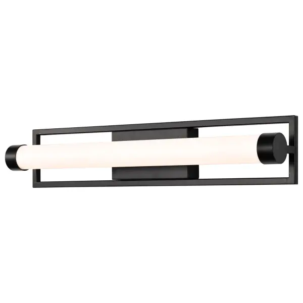 Canal LED Medium Vanity Light - Matte Black - Image 6