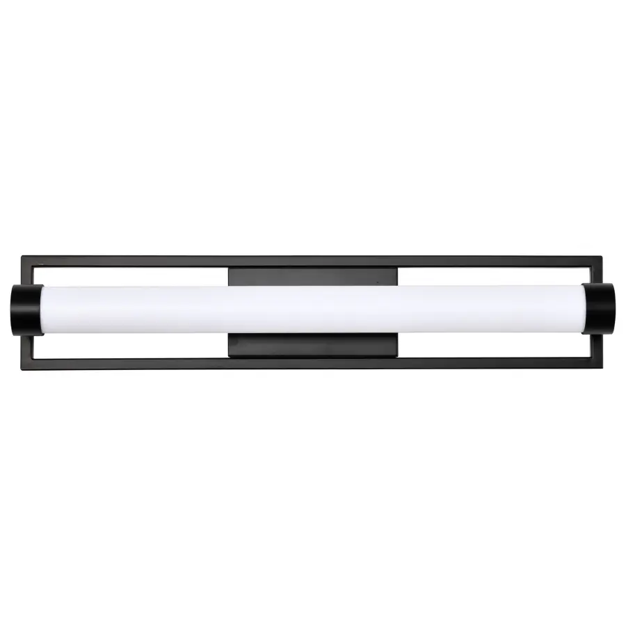 Canal LED Medium Vanity Light - Matte Black - Image 7