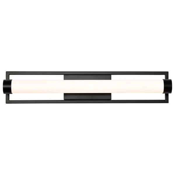 Canal LED Medium Vanity Light - Matte Black - Image 8