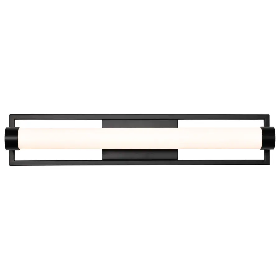 Canal LED Medium Vanity Light - Matte Black - Image 8