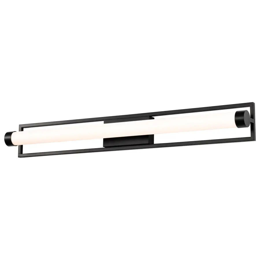 Canal LED Large Vanity Light in Matte Black - Image 2