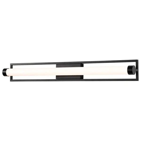 Canal LED Large Vanity Light in Matte Black - Image 4