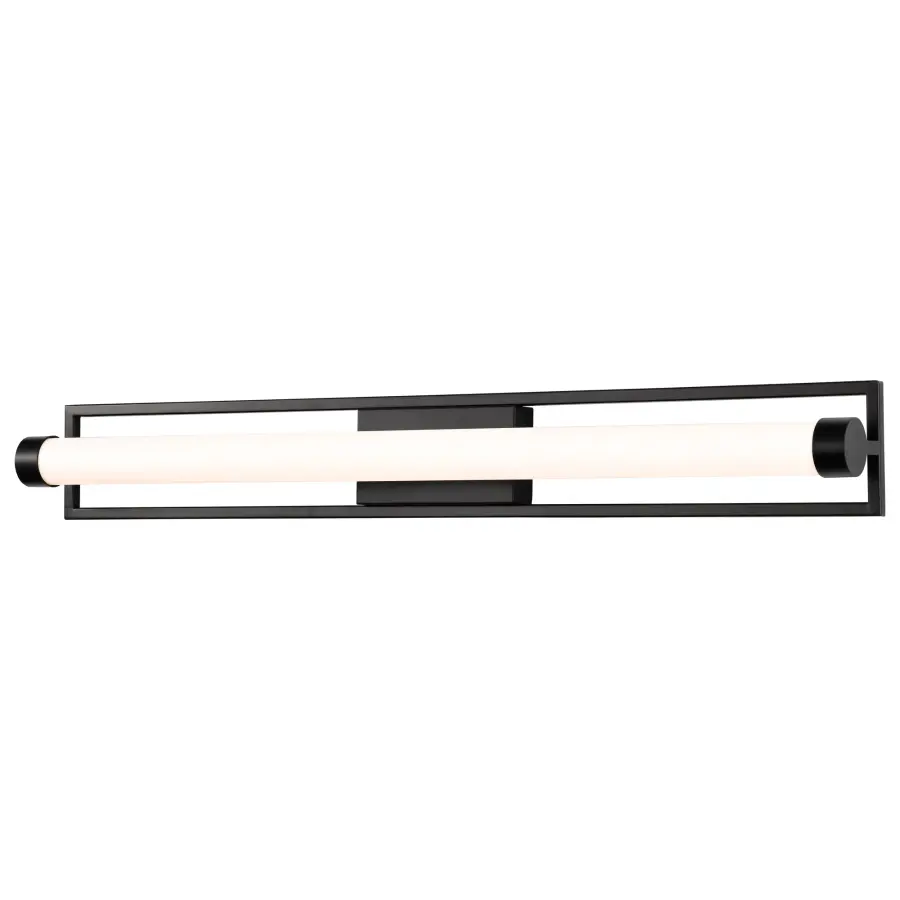 Canal LED Large Vanity Light in Matte Black - Image 4