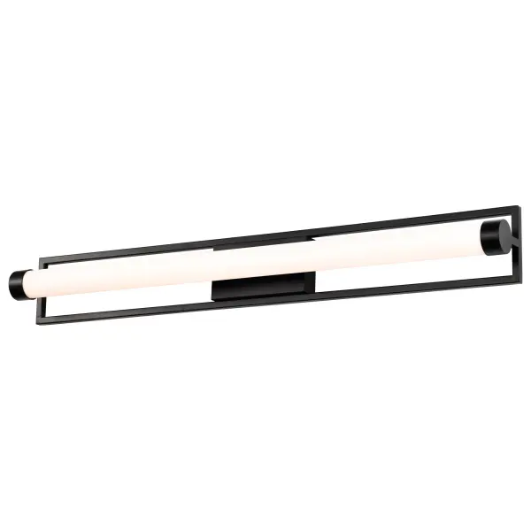 Canal LED Large Vanity Light in Matte Black - Image 6