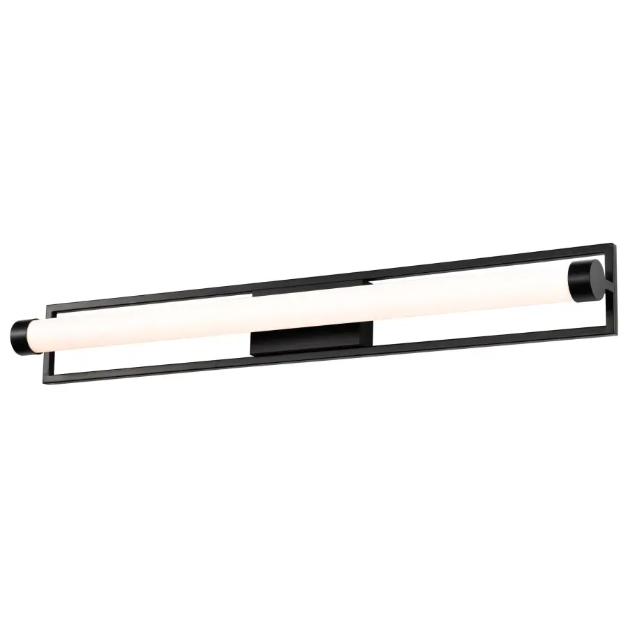 Canal LED Large Vanity Light in Matte Black - Image 6