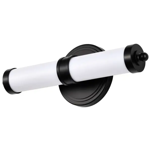 Kagen LED Small Vanity Light in Matte Black - Image 1