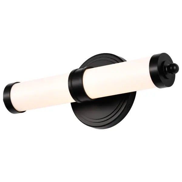 Kagen LED Small Vanity Light in Matte Black - Image 2