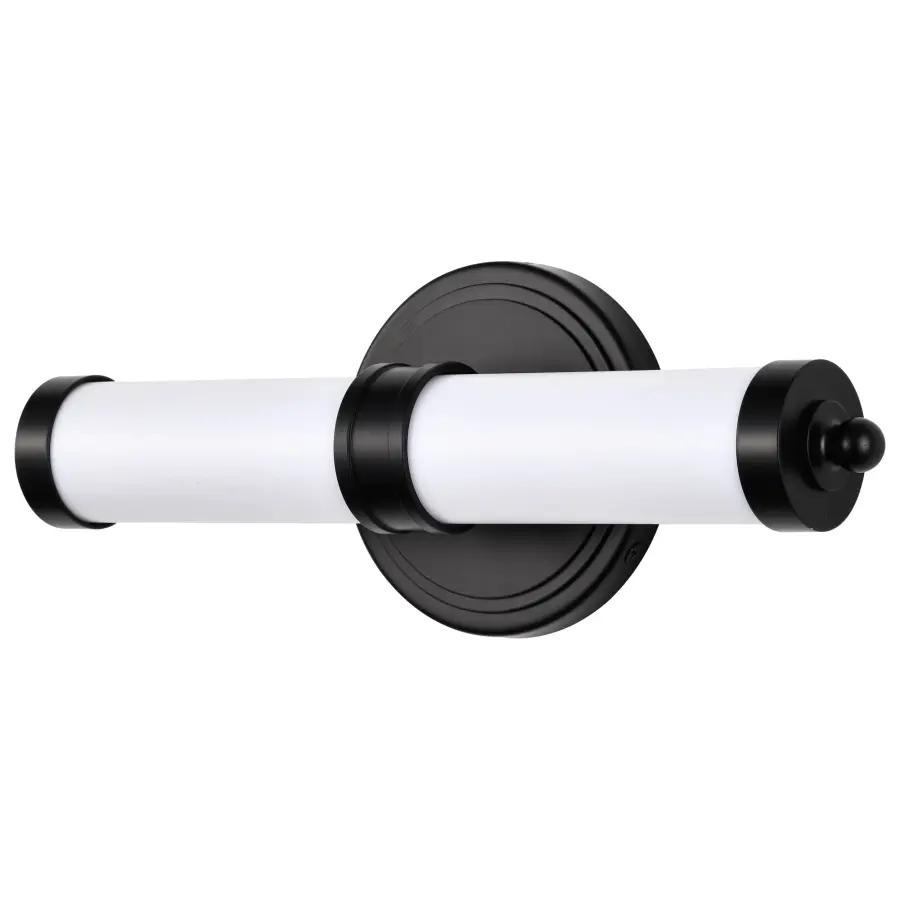 Kagen LED Small Vanity Light in Matte Black - Image 3
