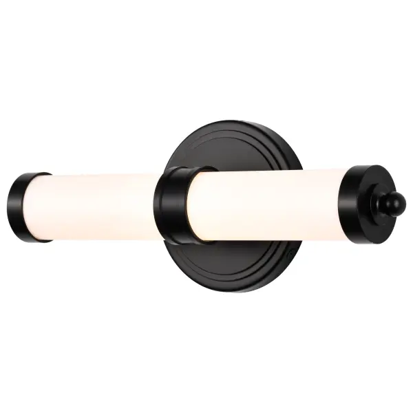 Kagen LED Small Vanity Light in Matte Black - Image 4