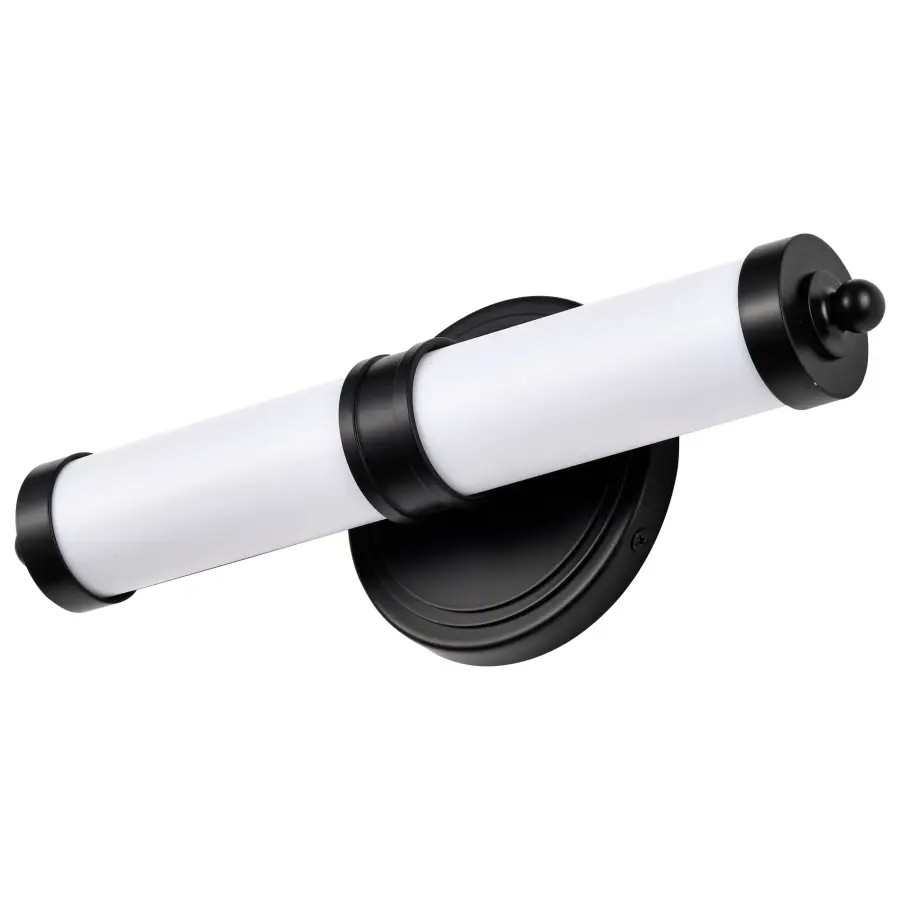Kagen LED Small Vanity Light in Matte Black - Image 5