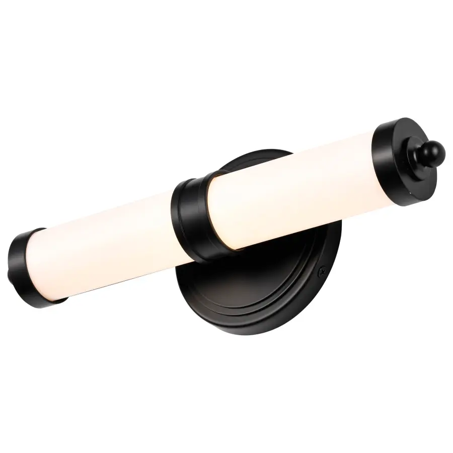 Kagen LED Small Vanity Light in Matte Black - Image 6