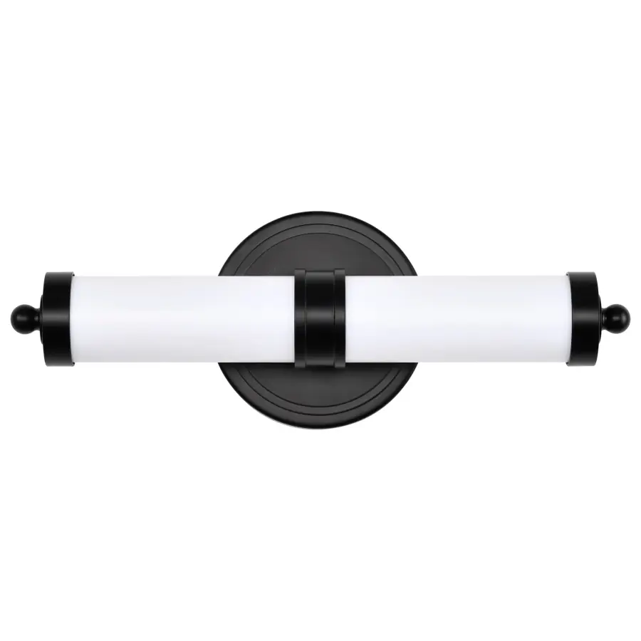 Kagen LED Small Vanity Light in Matte Black - Image 7
