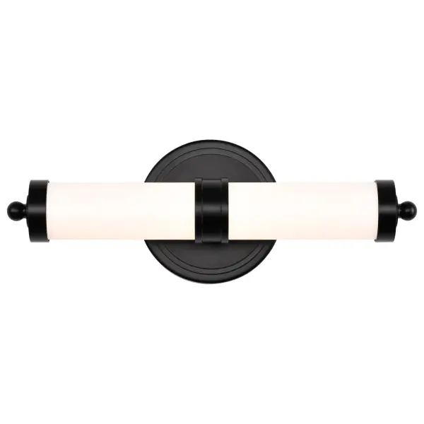 Kagen LED Small Vanity Light in Matte Black - Image 8