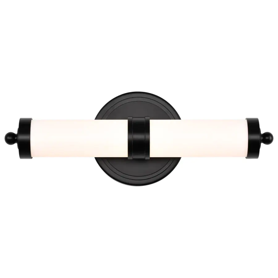 Kagen LED Small Vanity Light in Matte Black - Image 8
